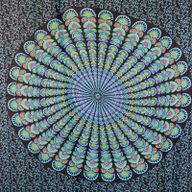 Sarong Mandala - Czarno-niebieski