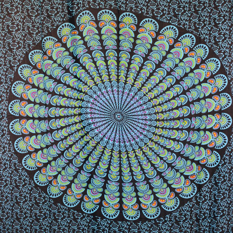Sarong Mandala - Czarno-niebieski