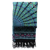 Sarong Mandala - Czarno-niebieski