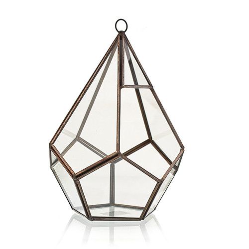 Szklane Terrarium - Duży Pięciobok
