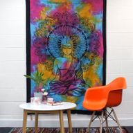 Bawełniana Narzuta / Ozdoba Ścienna - 130cm x 200cm - Budda