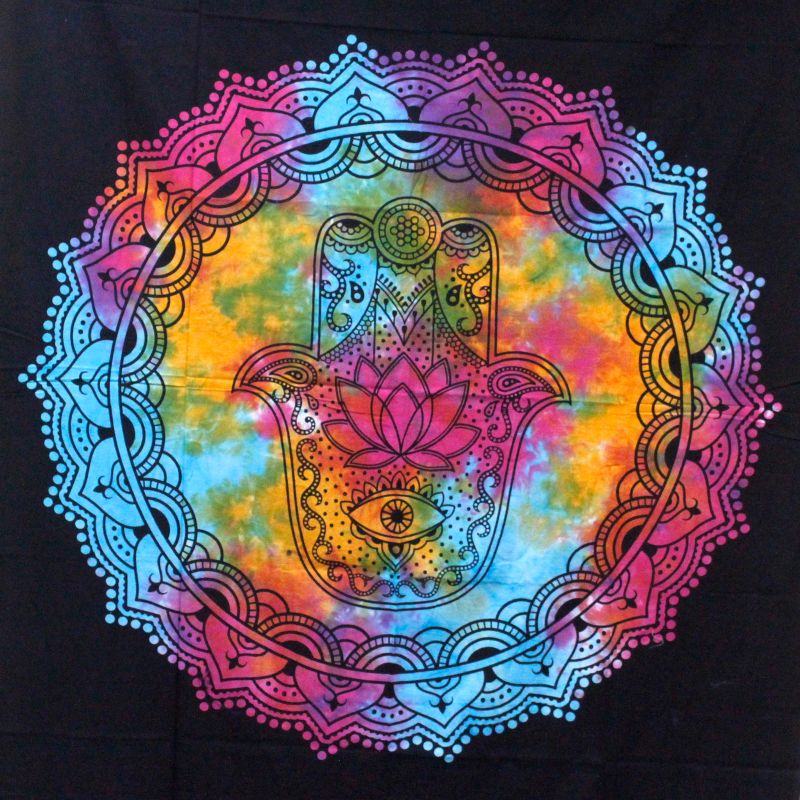 Bawełniana Narzuta / Ozdoba Ścienna - 230cm x 200cm - Hamsa