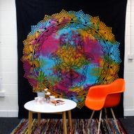 Bawełniana Narzuta / Ozdoba Ścienna - 230cm x 200cm - Hamsa