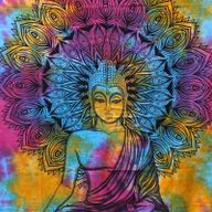 Bawełniana Narzuta / Ozdoba Ścienna - 130cm x 200cm - Budda