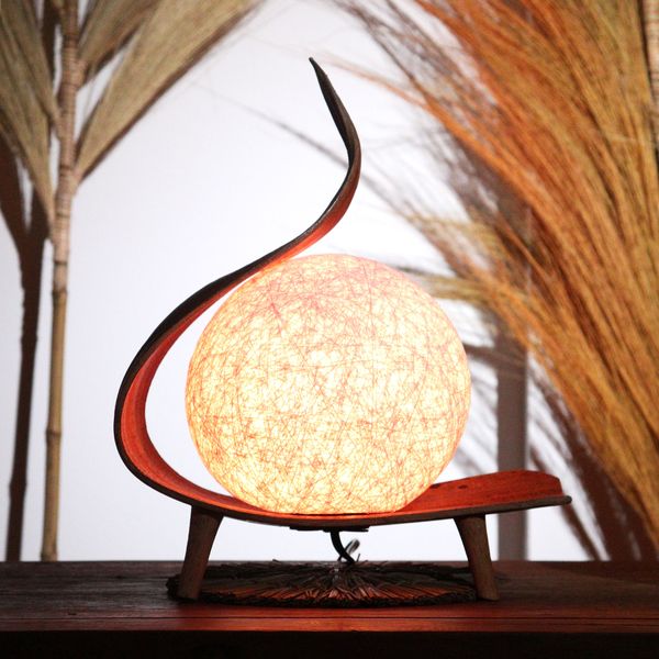 Naturalna Lampa Kokosowa - Czekoladowy Twist