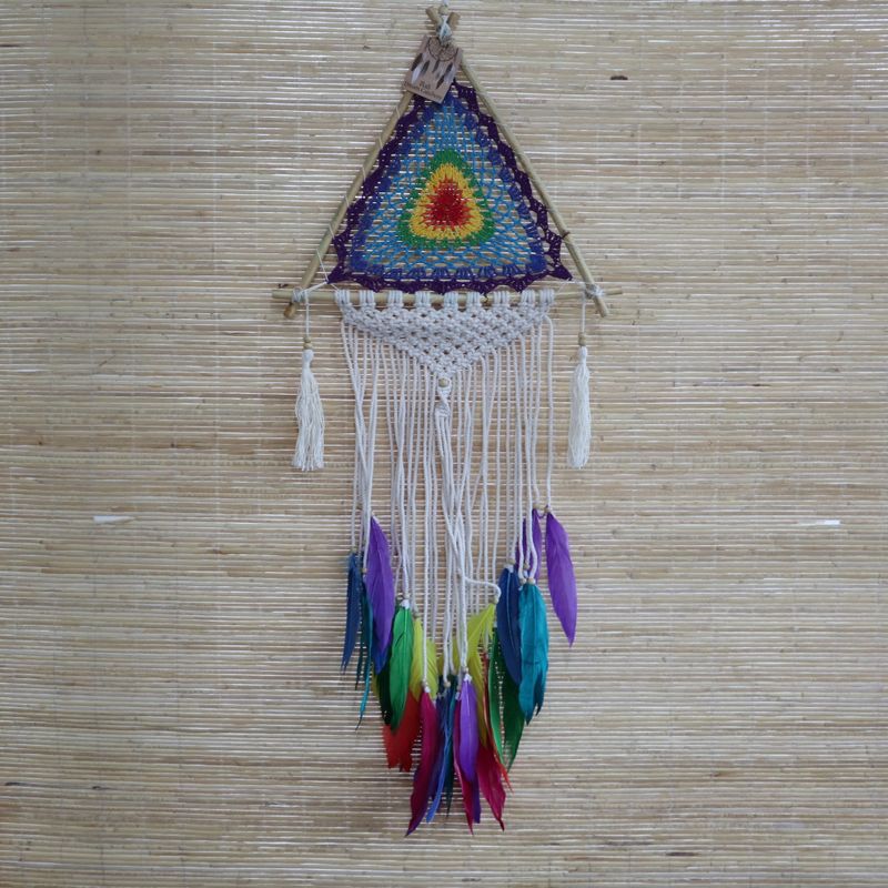Łapacz Snów - Dreamcatcher - Kolorowa Piramida