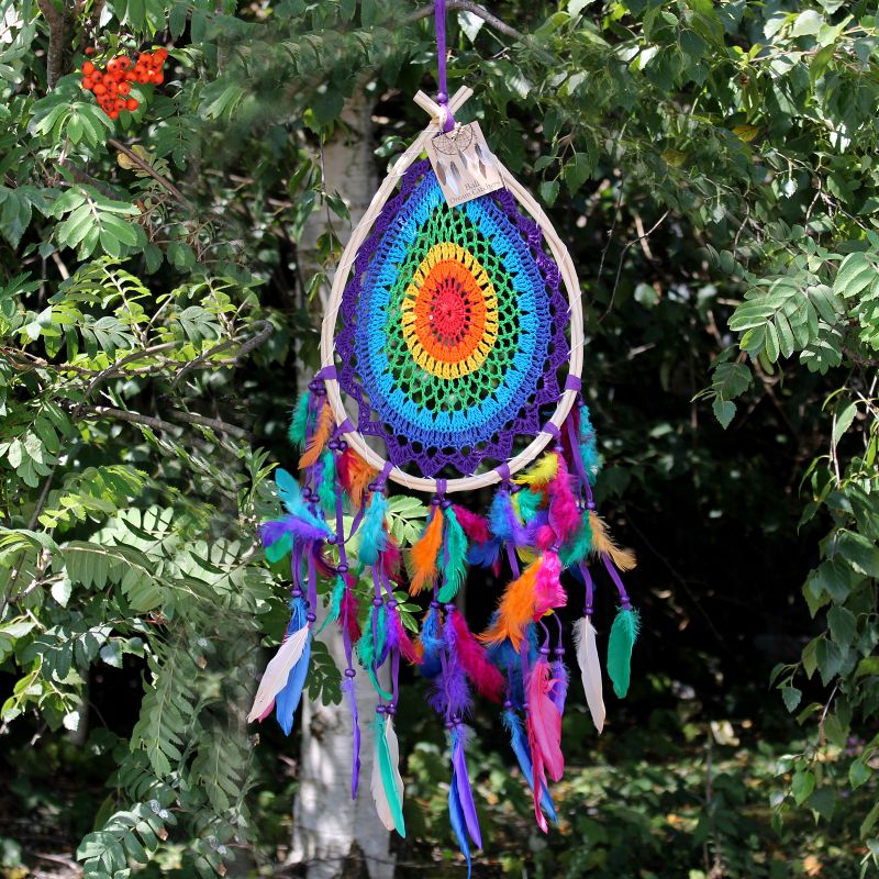Łapacz Snów - Dreamcatcher - Duża Kolorowa Łza