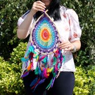 Łapacz Snów - Dreamcatcher - Duża Kolorowa Łza