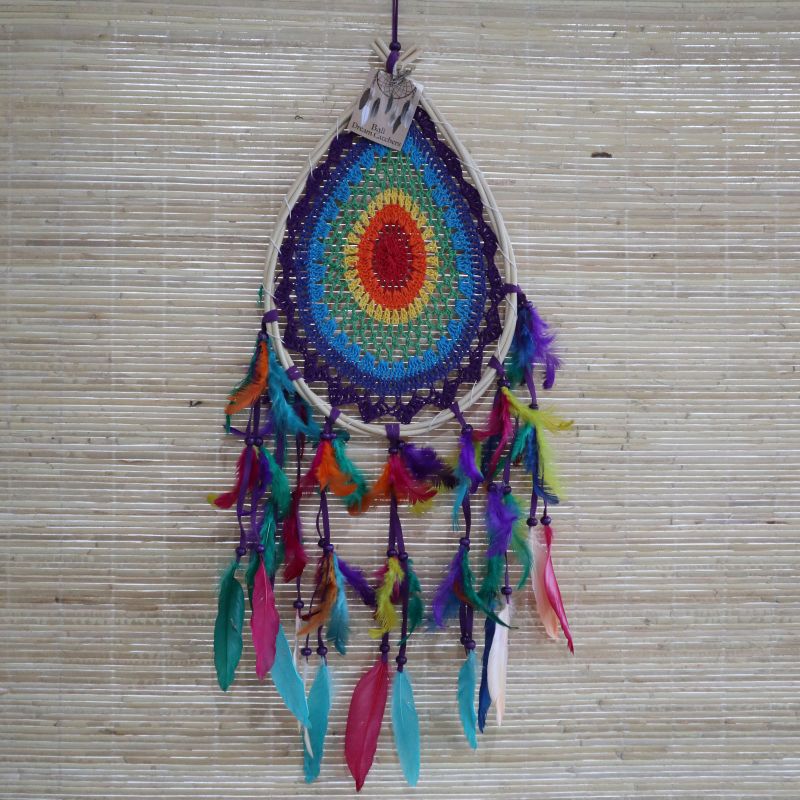 Łapacz Snów - Dreamcatcher - Duża Kolorowa Łza