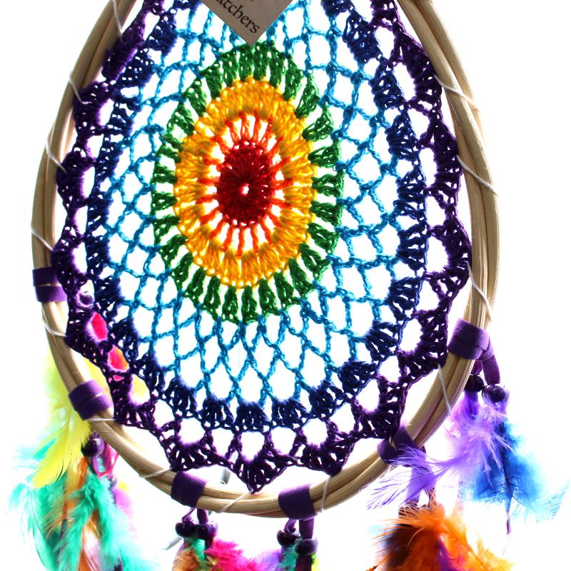 Łapacz Snów - Dreamcatcher - Duża Kolorowa Łza