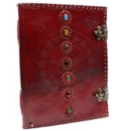 Skórzany Notatnik 25 cm x 33 cm - 7 Czakr
