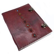 Skórzany Notatnik 25 cm x 33 cm - 7 Czakr