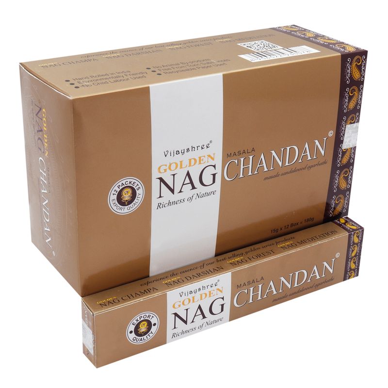 Kadzidełka Golden Nag 15 g -  Chandan