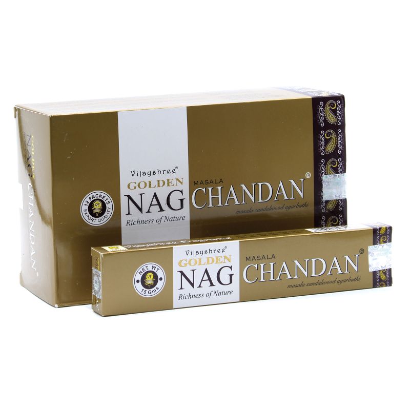 Kadzidełka Golden Nag 15 g -  Chandan