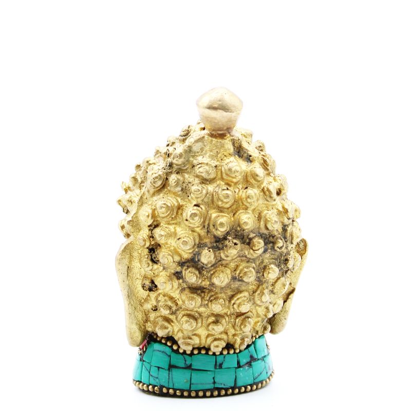 Mosiężne Figurki Buddy - Średnia Głowa - 8 cm