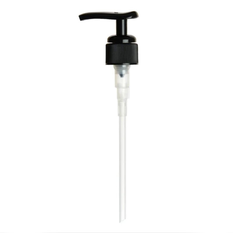 Zakrętka z Pompką do Butelki Boston (230 ml i 500 ml) - Czarny Plastik 28-410 mm