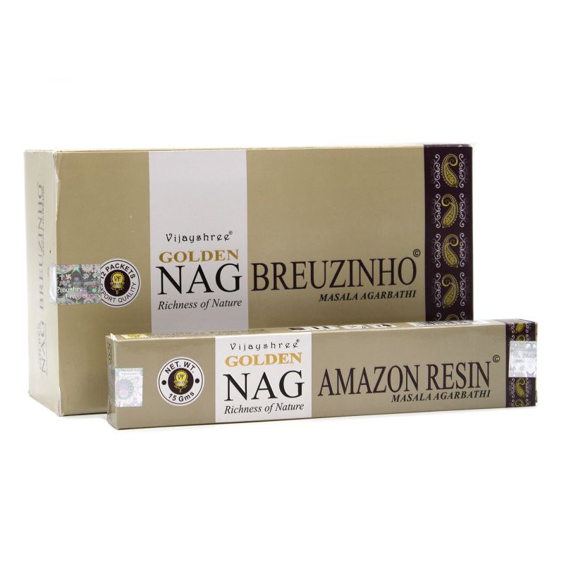 Kadzidełka Golden Nag 15 g - Żywica Amazońska (Breuzinho)