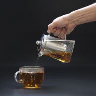 Szklany Dzbanek z Zaparzaczem - Wieża - 350 ml