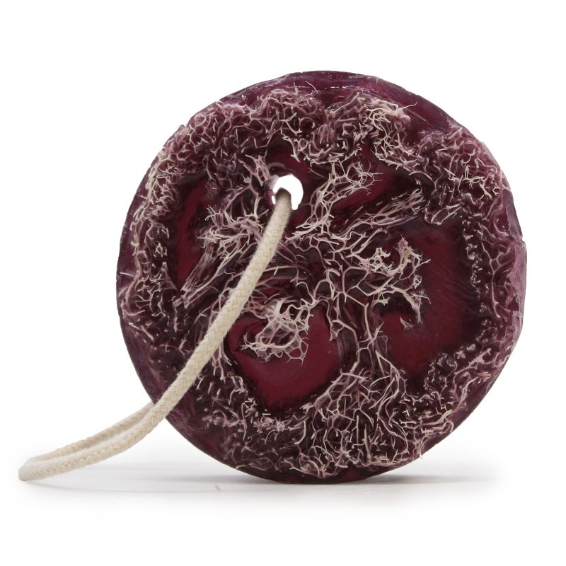 Mydło Peelingujące na Sznurku - Winogrono BEZ ETYKIETY