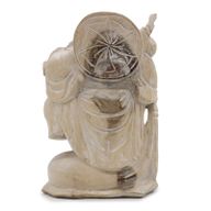 Rzeźba Buddy Whitewash - Przynoszący Drewno - 30 cm