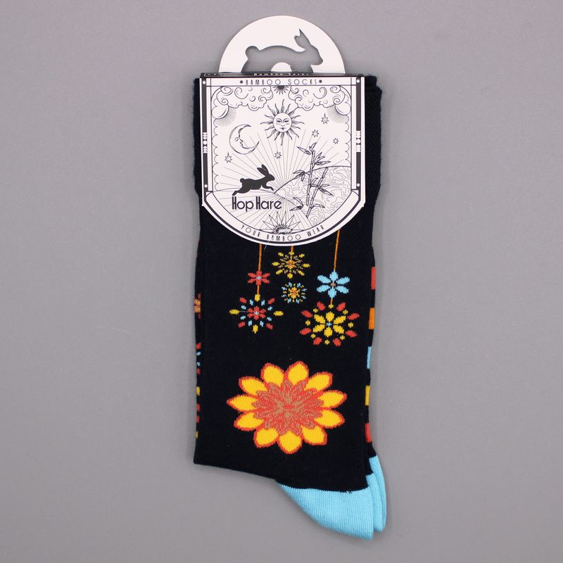Skarpetki Bambusowe Hop Hare - Kwiaty Mandali (S/M)