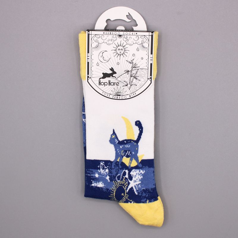 Skarpetki Bambusowe Hop Hare - Nocny Kot (S/M)