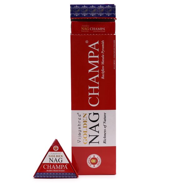 Kadzidełka Backflow Jumbo Golden Nag - Champa