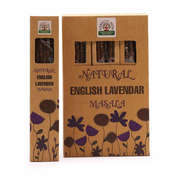 Naturalne Botaniczne Kadzidełka Masala - Angielska Lawenda