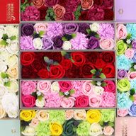 Długi Mydlany Flower Box - Vintage