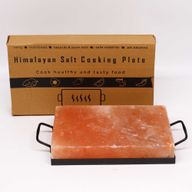 Płyta z Soli Himalajskiej z Metalową Podstawą - 30x20x5cm