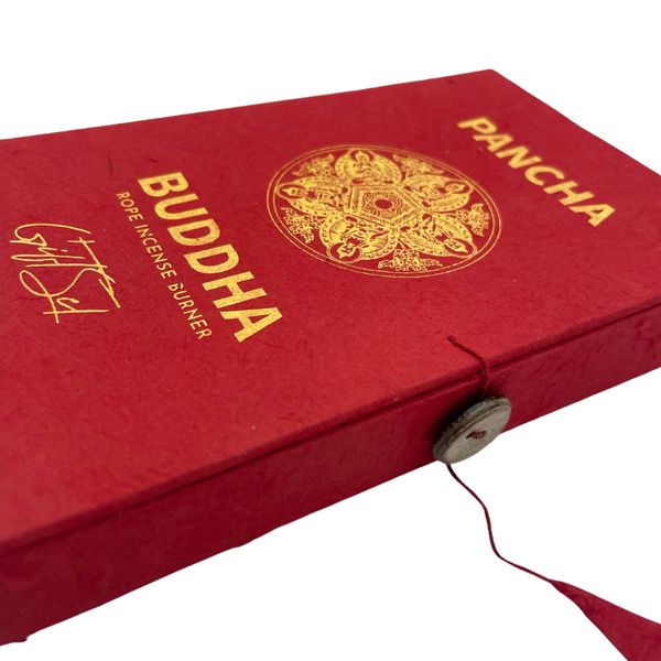 Zestaw z Kadzidełkami Sznurkowymi i Podstawką - Spokojny Budda