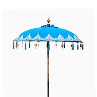 Duży Balijski Parasol Patio - Niebieski - 2 m