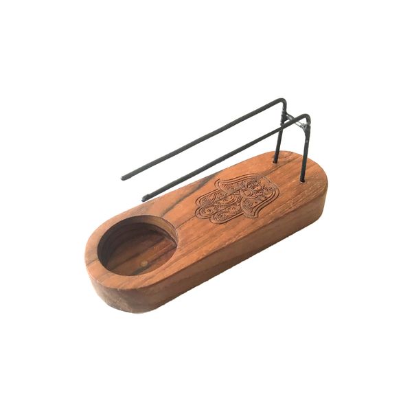 Mała Podstawka na Palo Santo z Drewna Tekowego - Hamsa
