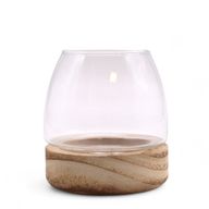 Mini Terrarium na Drewnie Tungowym - 10x10 cm