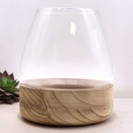 Duże Terrarium na Drewnie Tungowym - 17x19 cm