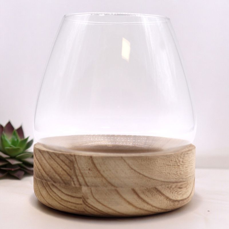 Duże Terrarium na Drewnie Tungowym - 17x19 cm