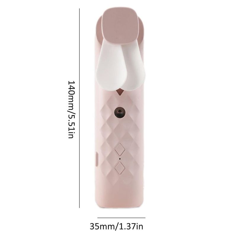 Różowy Wiatraczek i Spray do Twarzy - ładowarka USB