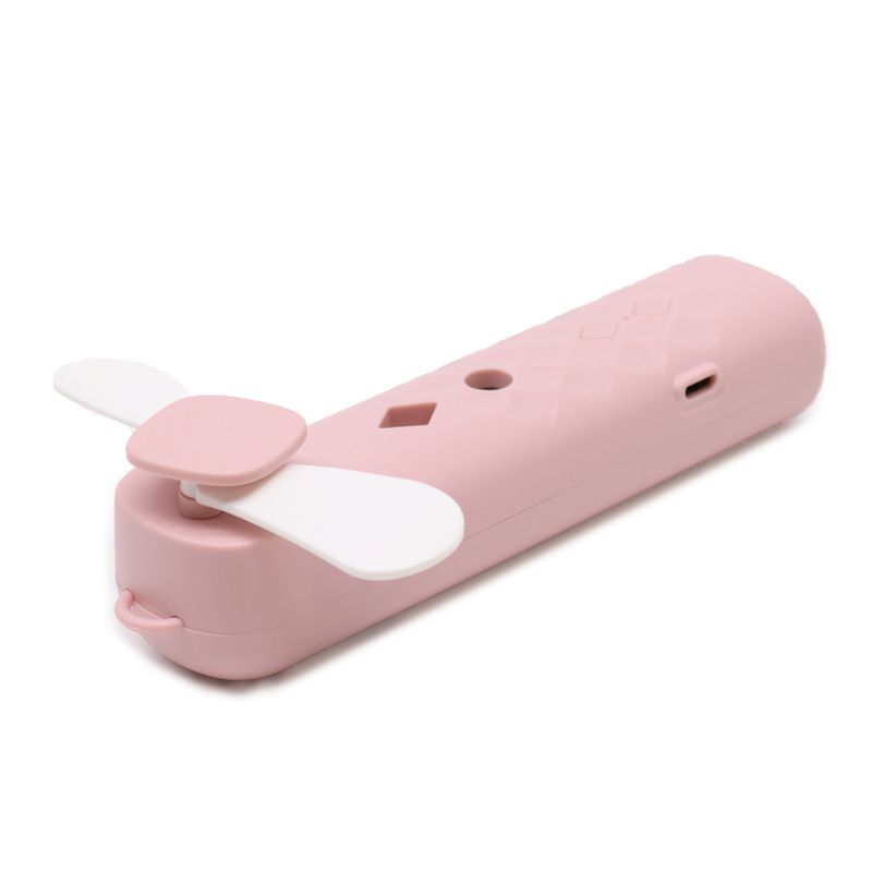 Różowy Wiatraczek i Spray do Twarzy - ładowarka USB