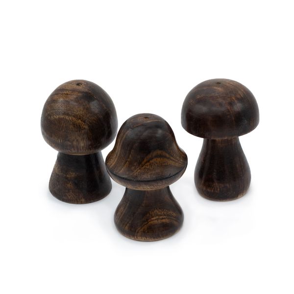 Zestaw 3 Mini Podstawek pod Kadzidełka Patyczkowe Grzybki (8, 7, 6.5 cm)