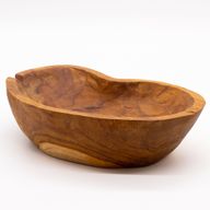 Naturalna Misa na Owoce z Drewna Tekowego - 31x22x8 cm