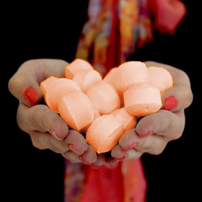 Musujące Pigułki do Kąpieli 1,3 kg - Pomarańcza