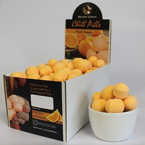 Musujące Pigułki do Kąpieli 1,3 kg - Pomarańcza
