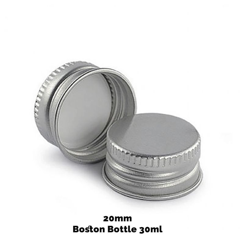 Zakrętka do Butelki Boston (30 ml i 60 ml) - Aluminium 20 mm