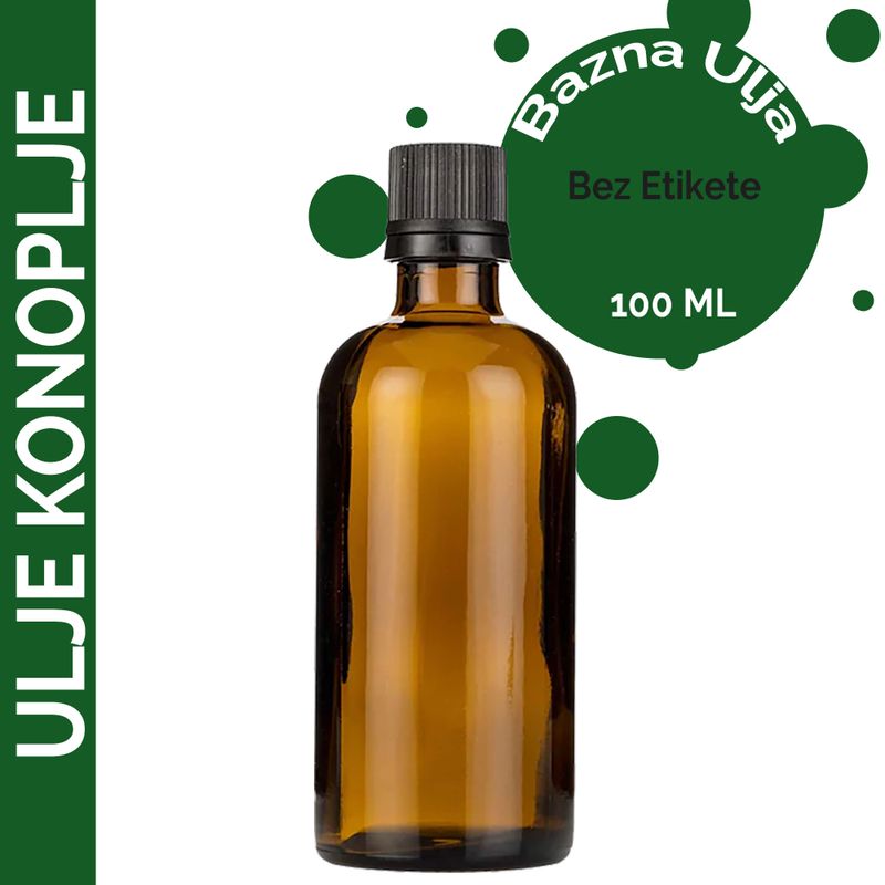 Olej Bazowy z Nasion Konopii 100 ml - BEZ ETYKIETY