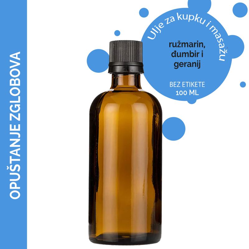 Olejek 100 ml do Masażu - Na Zmęczone Stawy - BEZ ETYKIETY
