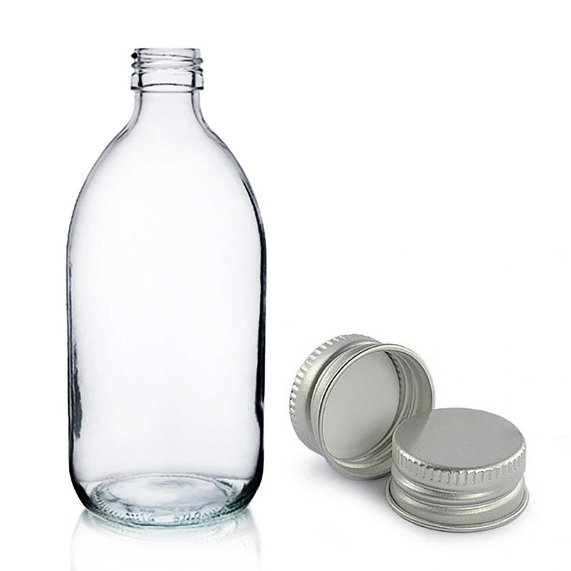 500 ml Butelka Lekarska z Przezroczystego Szkła