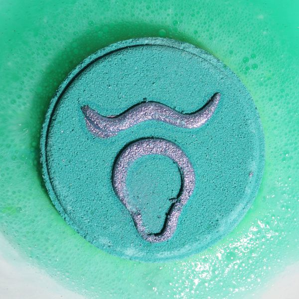Zestaw 2 Musujących Krążków Zodiak z Horoskopem - Byk
