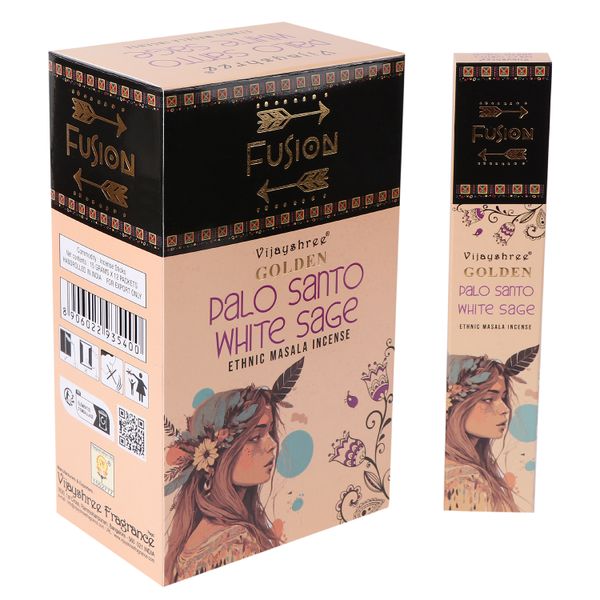 Kadzidełka Golden Fusion 15 g - Palo Santo i Biała Szałwia