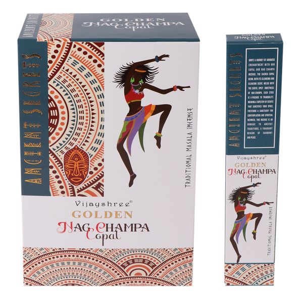 Kadzidełka Golden 15 g - Kopal i Nag Champa