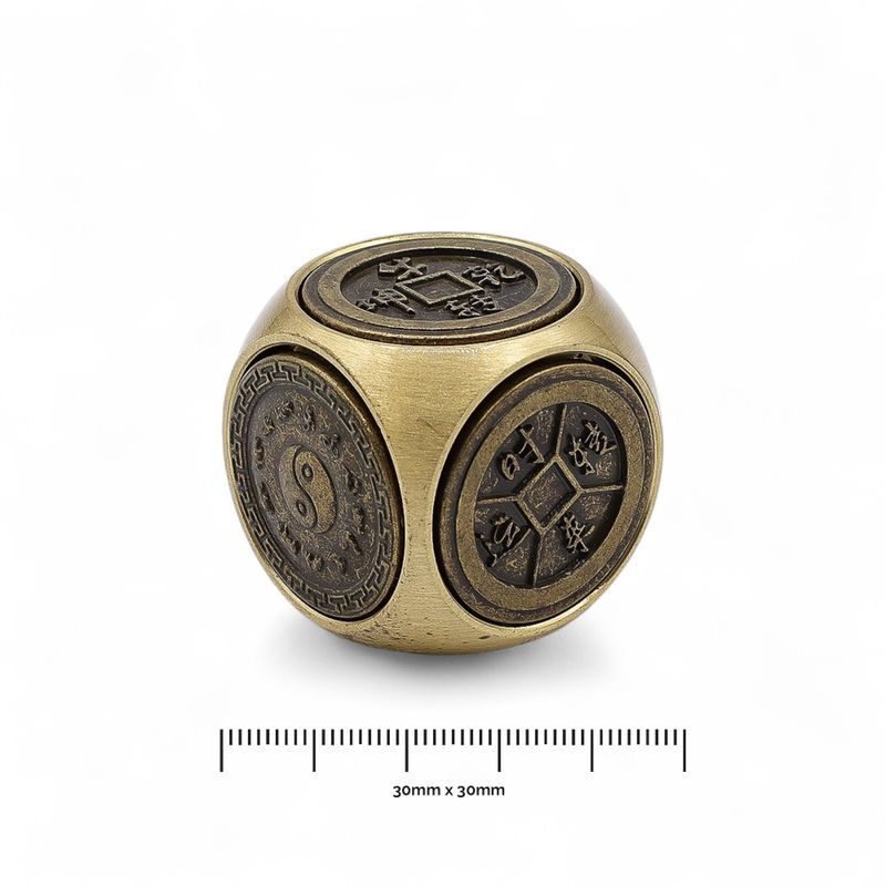 Feng Shui Fortuna - Tradycyjna Kostka do Gry z Symbolem Zodiaku